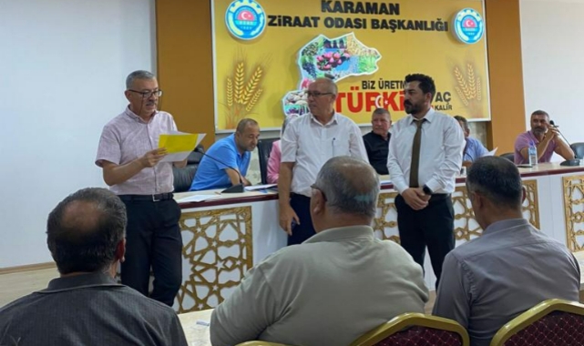 Sulama Birliğinde yeni başkan belli oldu