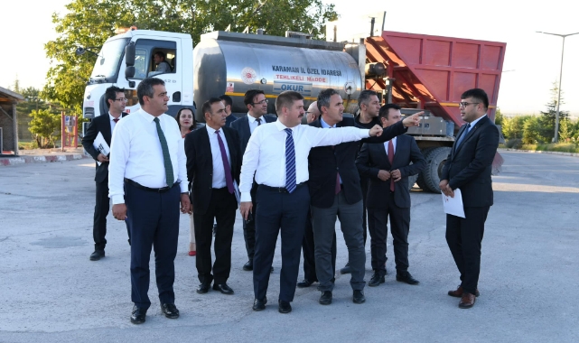 Vali Sarıibrahim incelemelerde bulundu