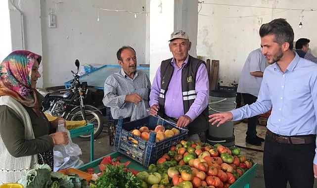 Başkan Bozcu pazarcıları ziyaret etti