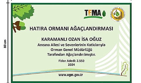 Fidan bağışları devam ediyor