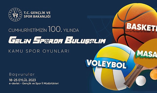 Spor oyunları başvuruları başlıyor