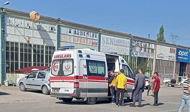 İş kazasında yaralandı