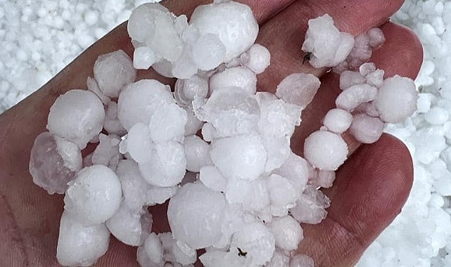 Karalgazi&#039;yi dolu vurdu