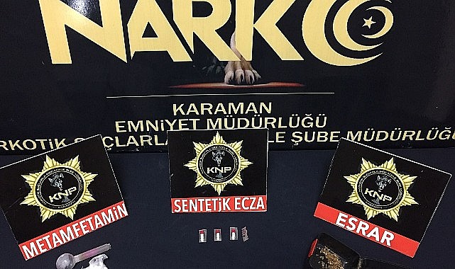 Karaman Emniyeti uyuşturucuya geçit vermiyor