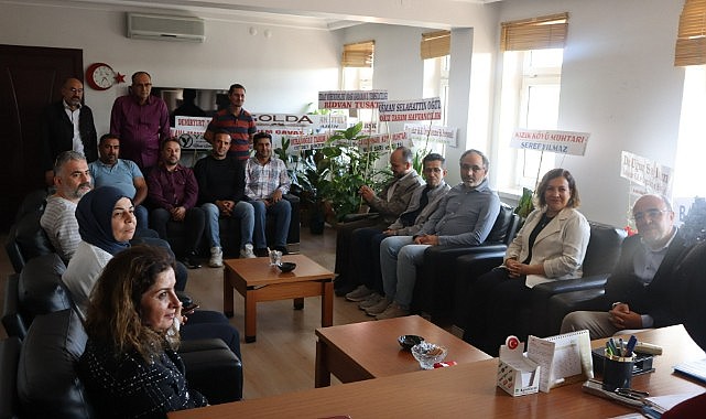 Mesai arkadaşları "HOŞ GELDİN" dedi