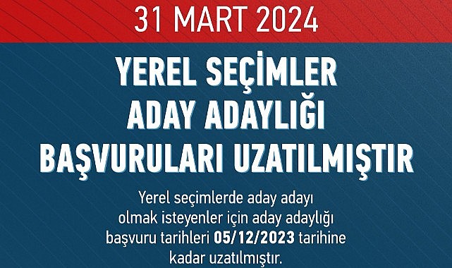 CHP'de Aday Adaylığı Başvuruları Uzatıldı!