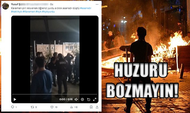 Huzurumuzu bozmayın!