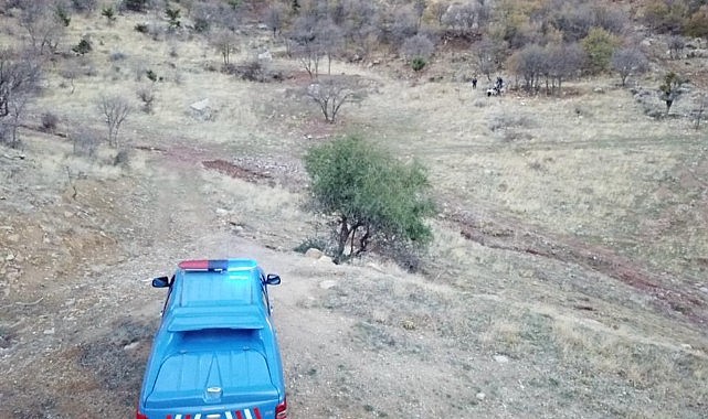 Kayıp koyunlar drone ile bulundu