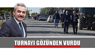 Turnayı gözünden vurdu