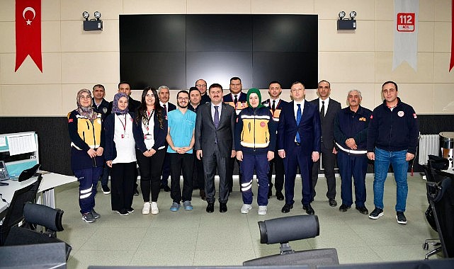 Vali Sarıibrahim'den 112'ye ziyaret