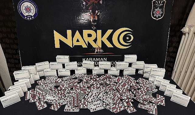 Bin 946 adet hap ile yakalandı!