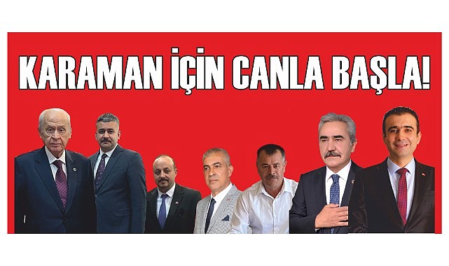Karaman için canla başla!