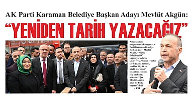 "Yeniden tarih yazacağız"