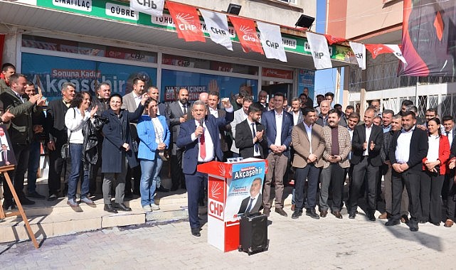 Akçaşehir&#039;de miting gibi açılış