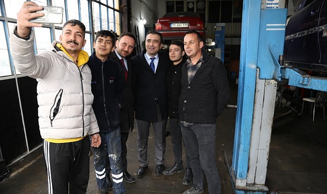 Başkan Kalaycı’ya sanayi sitesinde yoğun ilgi 