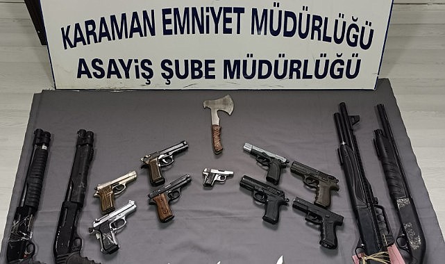 Karaman&#039;da araması bulunan 18 kişi yakalandı
