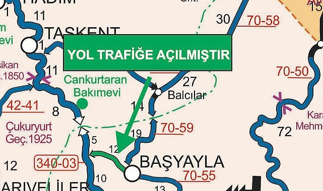 O yol trafiğe açıldı