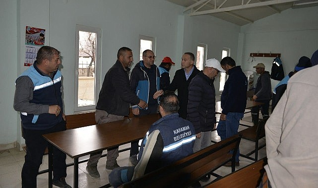 Akgün belediye personellerini ziyaret etti