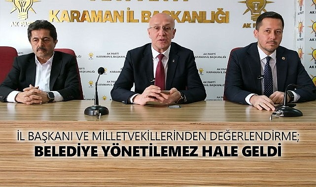 &quot;Belediye yönetilemez hale geldi&quot;