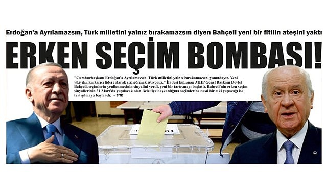 Erken seçim bombası!