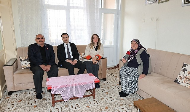 Kaymakam Kaya şehit ailelerini unutmadı