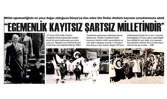 Egemenlik kayıtsız şartsız milletindir