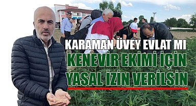 Karaman'da kenevir ekimi için yasal izin verilmeli