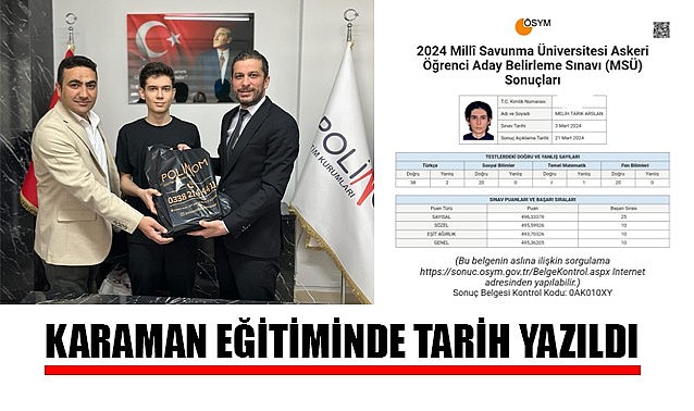 Karaman eğitiminde tarih yazıldı