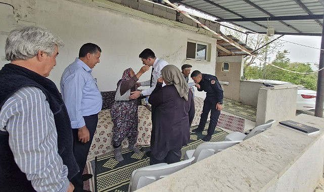 Kaymakam Erdoğan şehit ailesini unutmadı