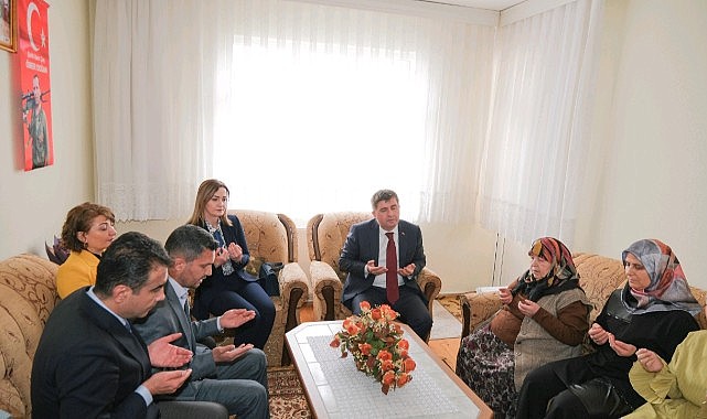 Şehit ailesini unutmadılar