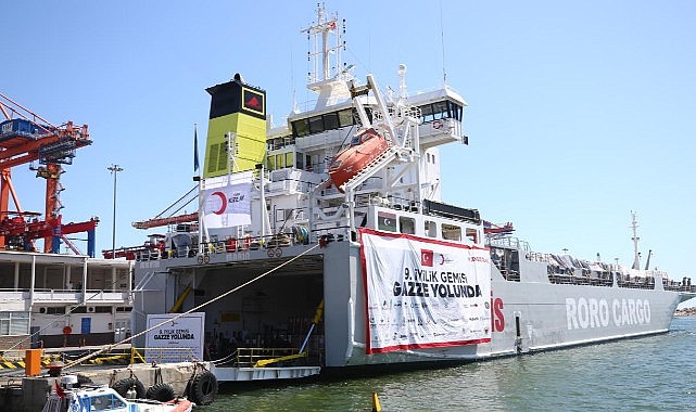Türkiye'den Gazze'ye yardım eli: 9'uncu gemi Mısır'a ulaştı