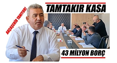 Akçaşehir'de tamtakır kasa ve 43 milyon borç