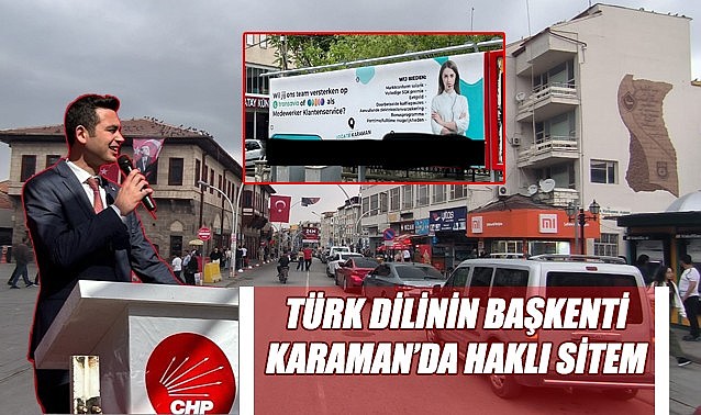 Başkan Evcen’den Türk Dilinin Başkenti Karaman’a yakışır sitem…