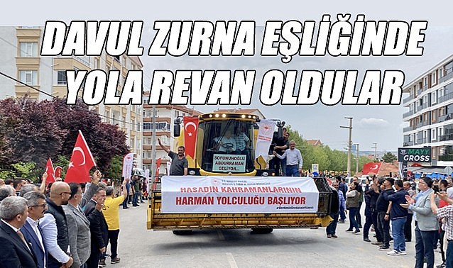 Biçerdöverler yola revan oldu