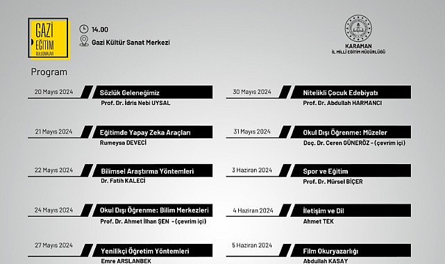 Gazi Eğitim Buluşmaları Başlıyor! 