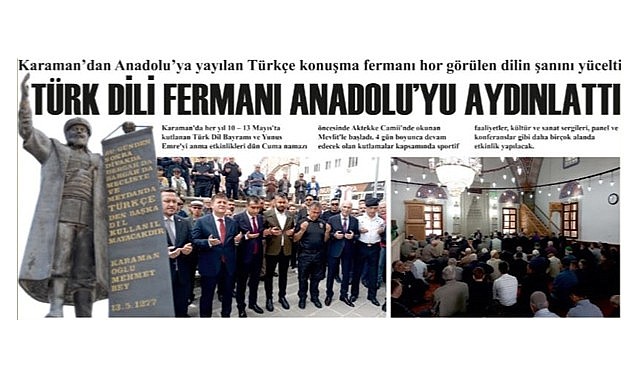 Karaman’da yanan meşale Anadolu’yu aydınlattı