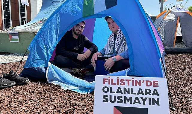  Üniversite öğrencileri çadır nöbetine başladı