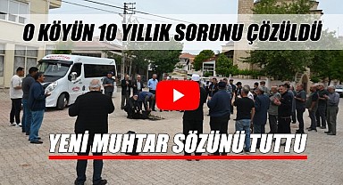 Yollarbaşı'nın 10 yıllık sorunu çözüldü - Yeni muhtar sözünde durdu