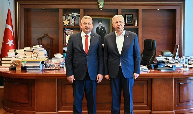 Başkan Yeşildaş&#039;tan Başkan Mansur Yavaş&#039;a ziyaret