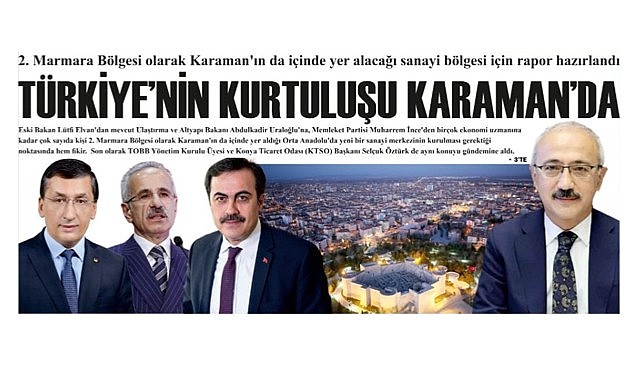 Türkiye&#039;nin kurtuluşu Karaman&#039;da