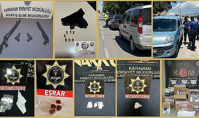 Karaman&#039;da 14 şahıs tutuklandı