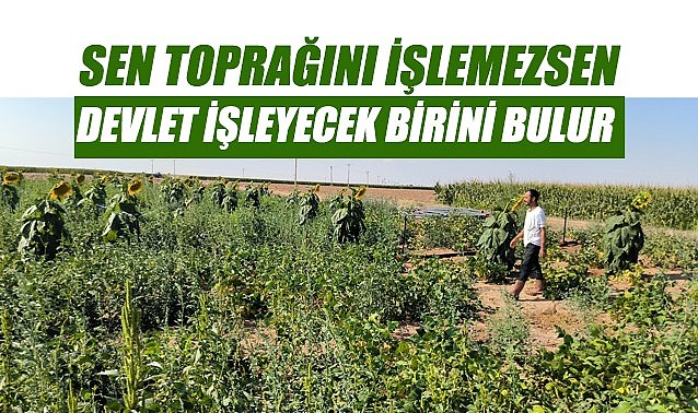 Sen toprağını işlemezsen devlet işleyecek birini bulur