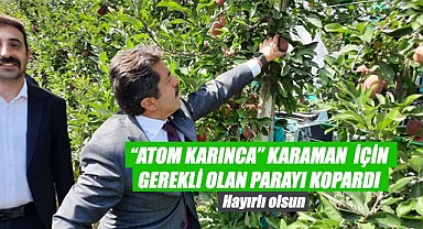 "Atom Karınca" Karaman için gerekli parayı kopardı