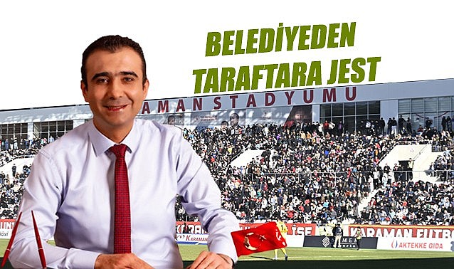 Belediyeden taraftara jest