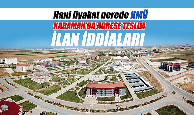 Karaman&#039;da adrese teslim ilan iddiaları