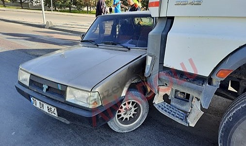 Adliye kavşağında kaza