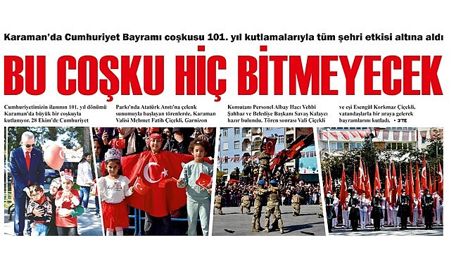 Bu coşku hiç bitmeyecek