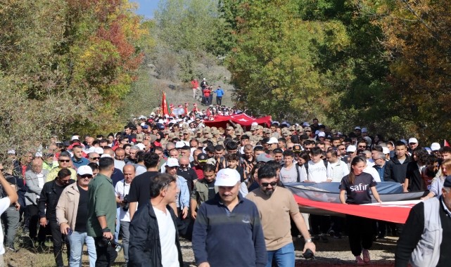 Çankırı'da "15. İstiklal Yolu Yürüyüşü" yapıldı