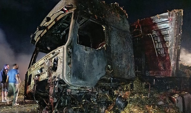 Çıkan yangında küle döndü