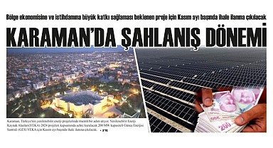 Karaman'da şahlanış dönemi